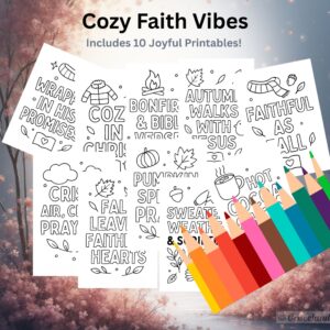 Cozy Faith Vibes-Coloring Pages