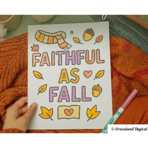 Cozy Faith Vibe Coloring Pages