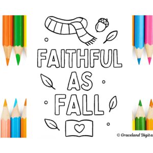 Cozy Faith Vibe Coloring Pages