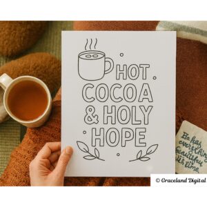 Cozy Faith Vibe Coloring Pages