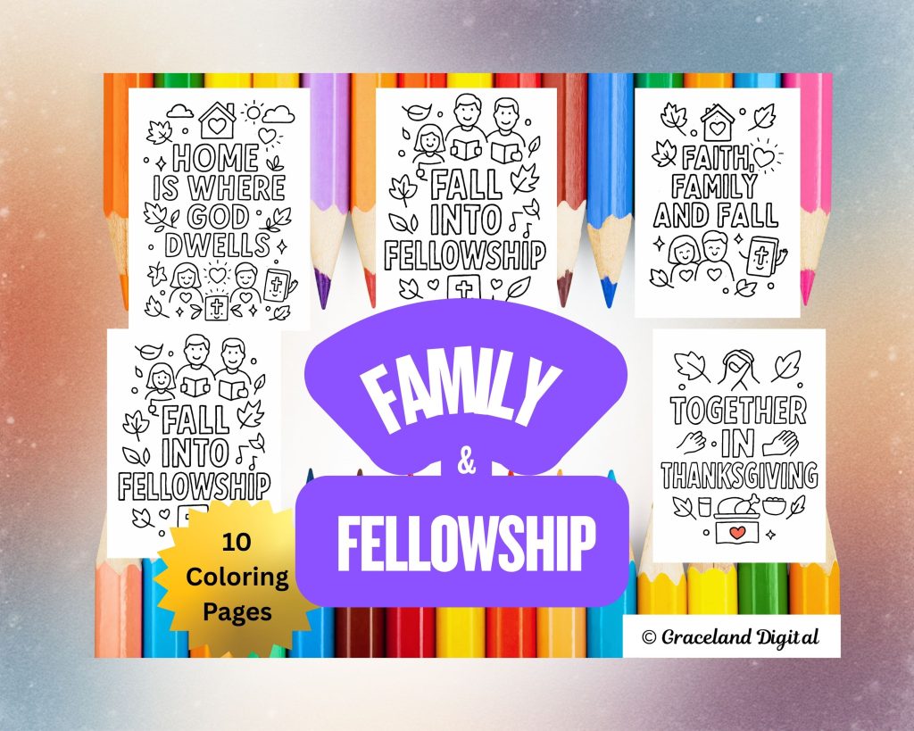 Family & Fellowship Coloring Pages