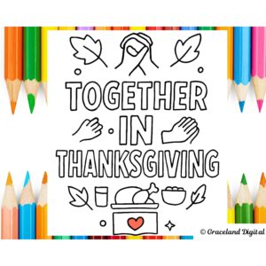 Family & Fellowship Coloring Pages