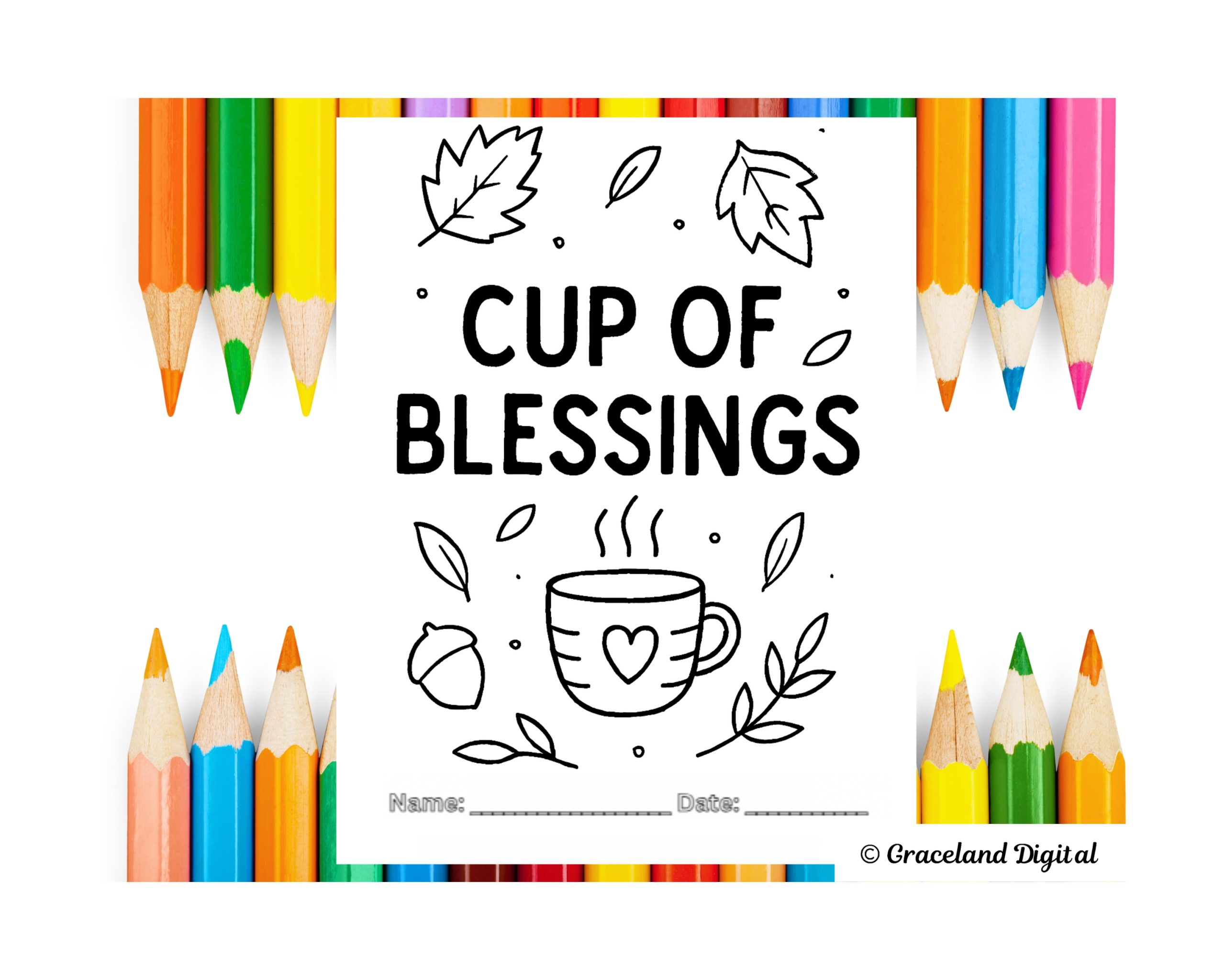 Gratitude & Blessings Coloring Pages