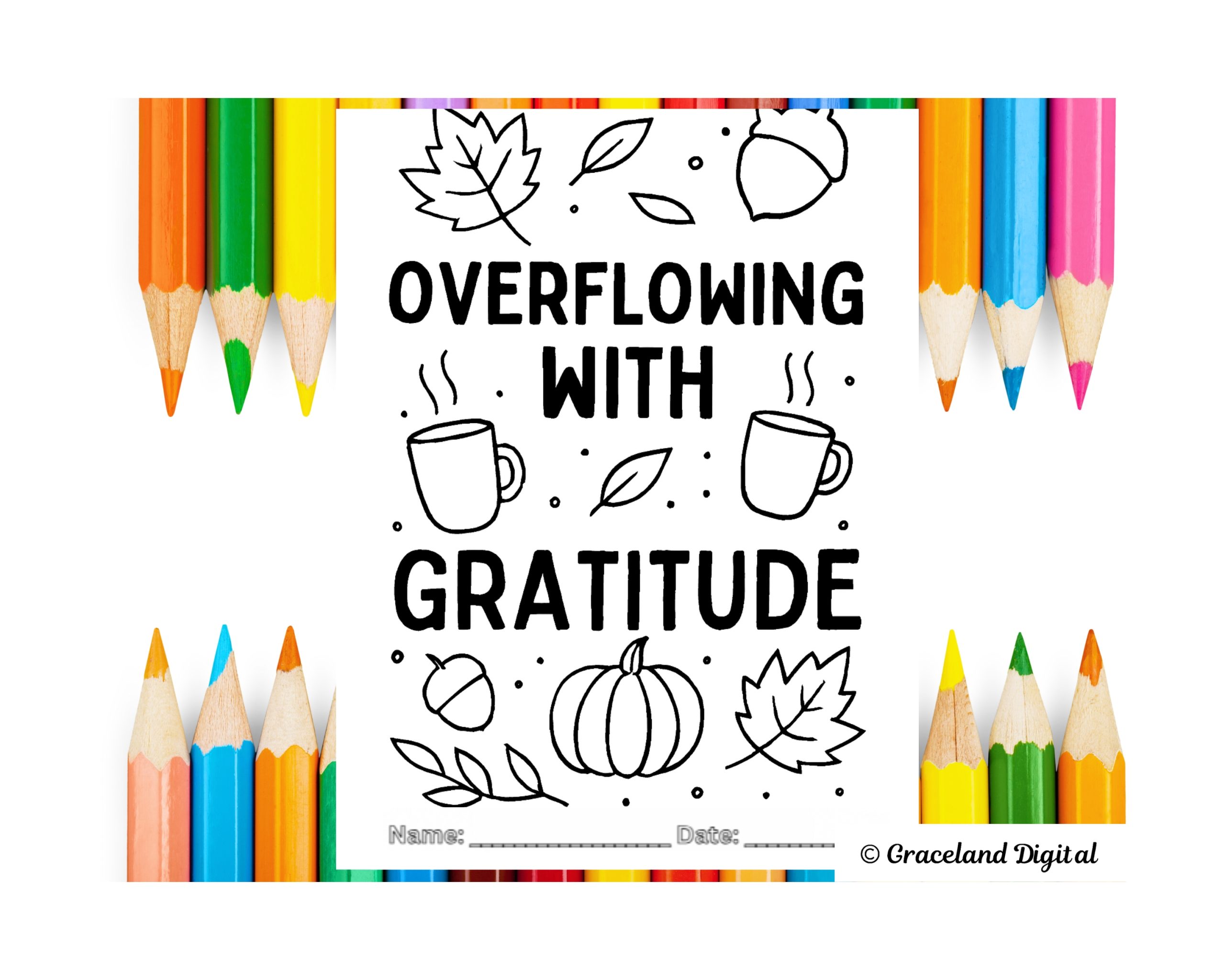 Gratitude & Blessings Coloring Pages