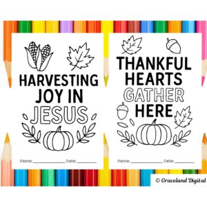 Gratitude & Blessings Coloring Pages