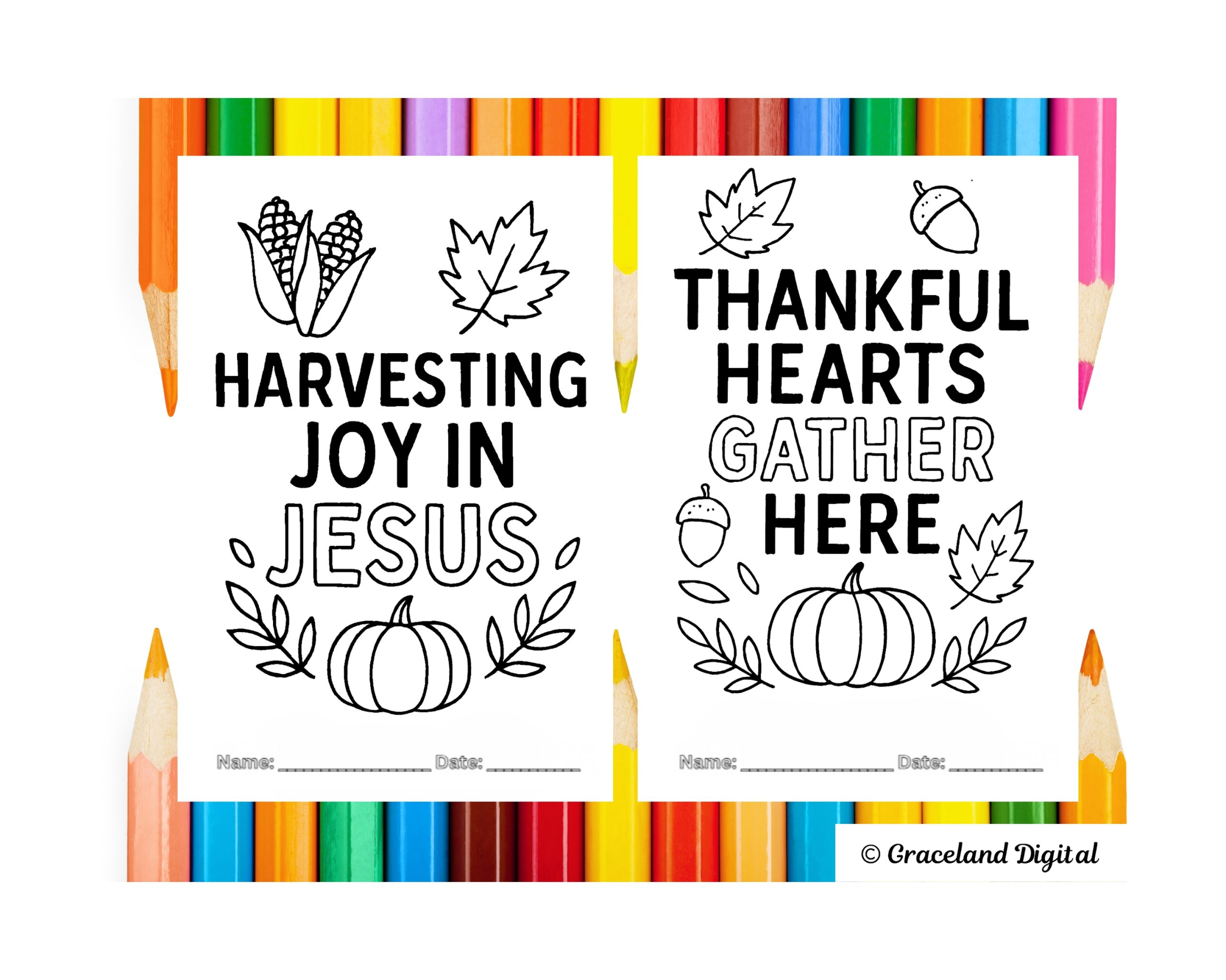 Gratitude & Blessings Coloring Pages