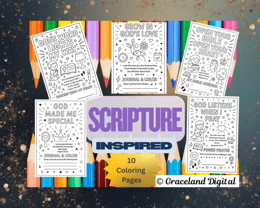 Scripture Inspired Coloring Pages