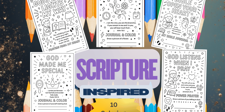 Scripture Inspired Coloring Pages