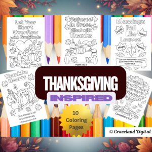 Thanksgiving Inspired Coloring Pages