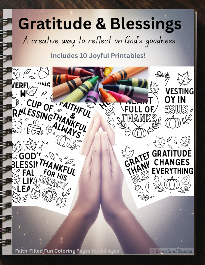 Gratitude and blessings childrens coloring pages pdf ebook download