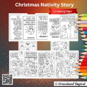 Christmas Nativity Story - The Birth of Jesus Mockup